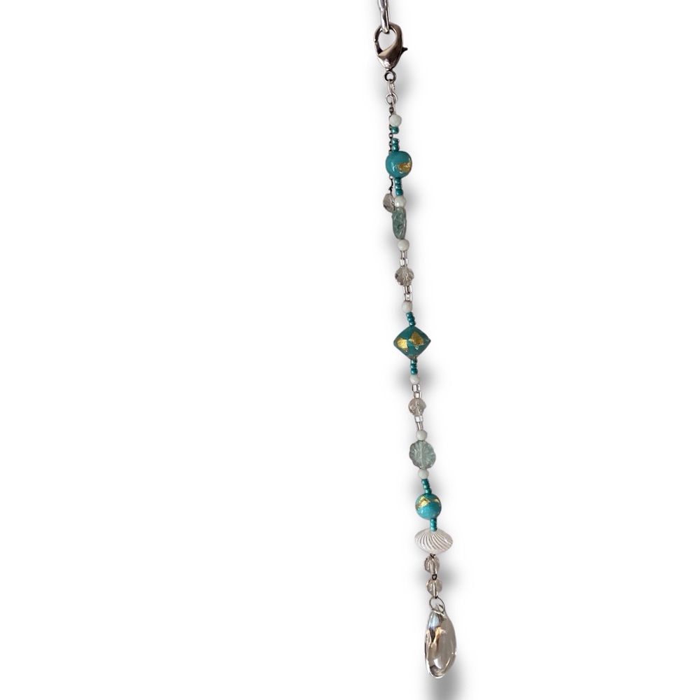 "World Peace" Reclaimed vintage beads and crystal handmade Sun Catcher